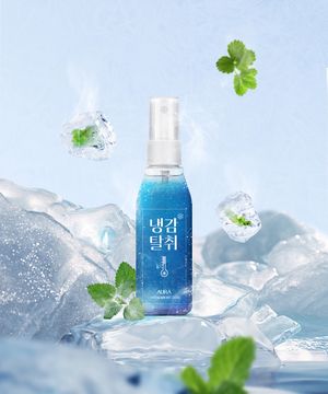 냉감탈취 쿨링 스프레이 섬유 탈취제 100mL x 2개