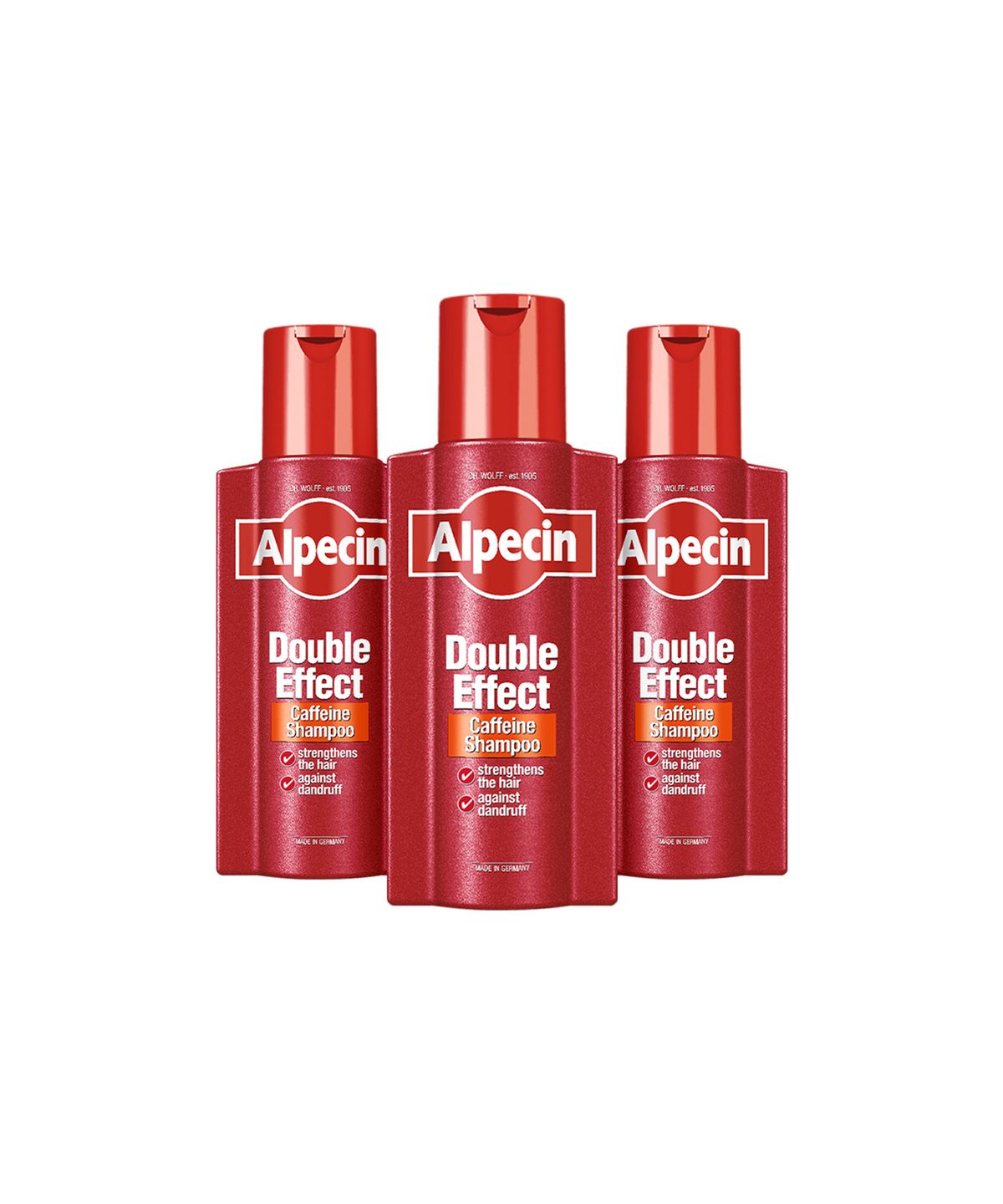 알페신(ALPECIN) 알페신 더블이펙트 카페인 샴푸 (지성용) 375ml X 3
