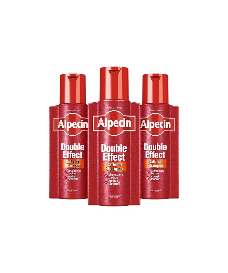 알페신 더블이펙트 카페인 샴푸 (지성용) 375ml X 3