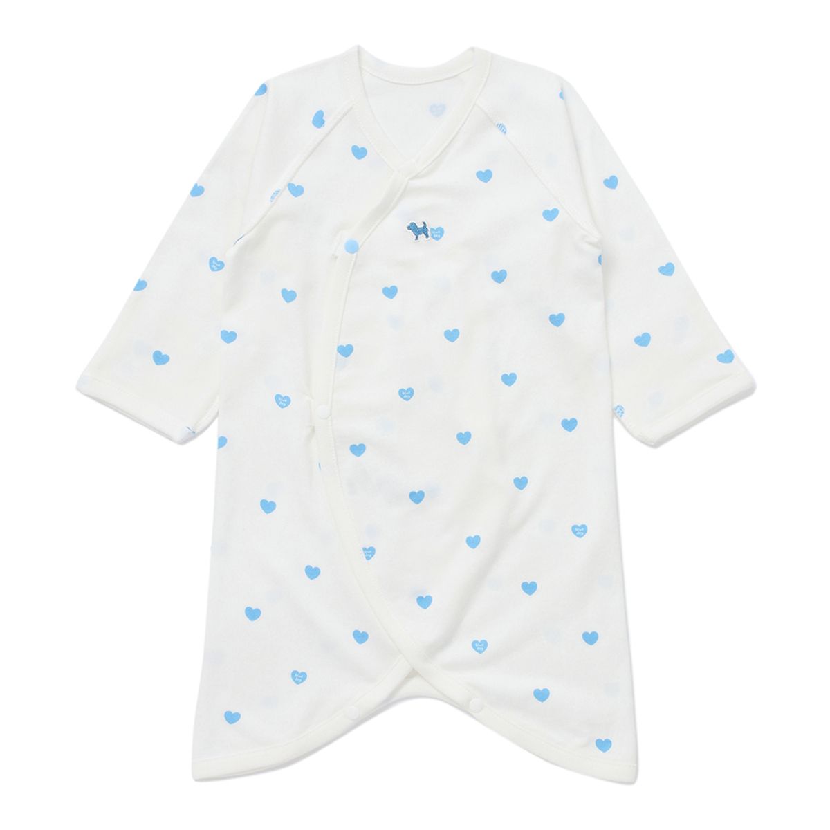 블루독 베이비(BLUEDOGBABY) 하트뱀부배내가운 (45A70-001-03)