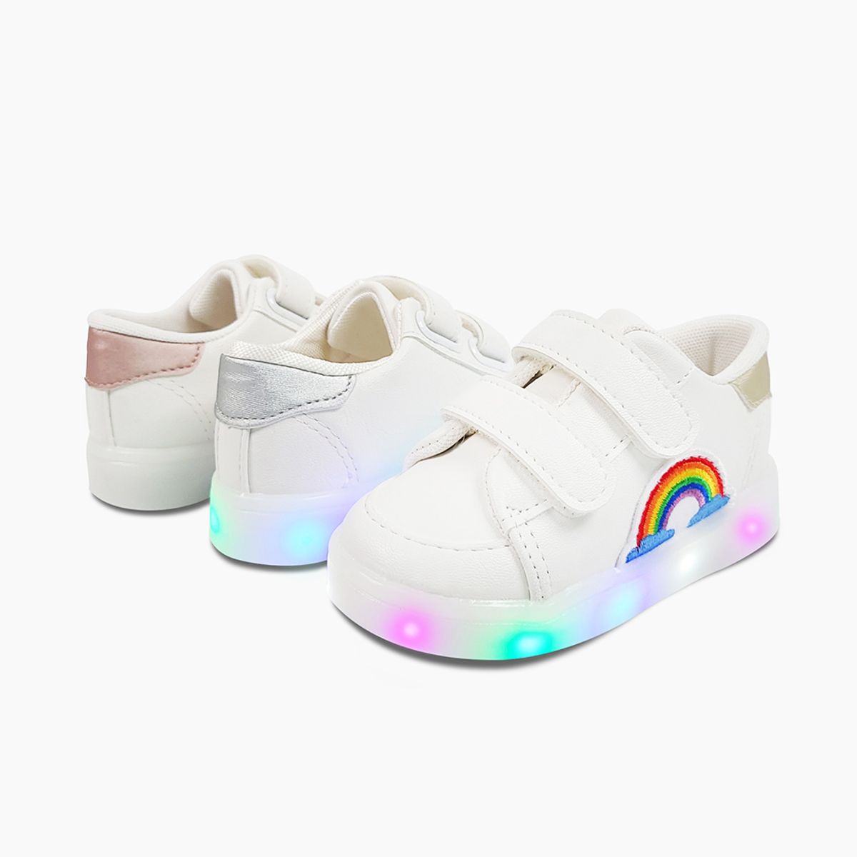 베이비솔(BABYSOLE) 레인보우LED슈즈