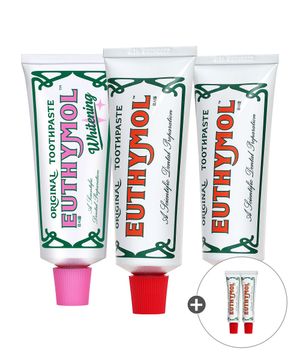 오리지널 치약 106g x 2개+화이트닝 치약 106g +추가증정 오리지널 20g 2개