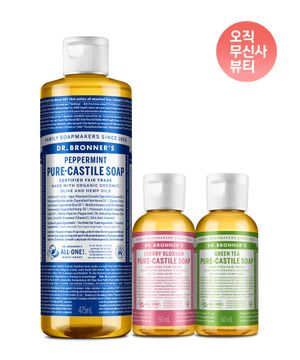 페이스&바디클렌저 퓨어 캐스틸 솝 475ml+60ml 2개 (향선택)