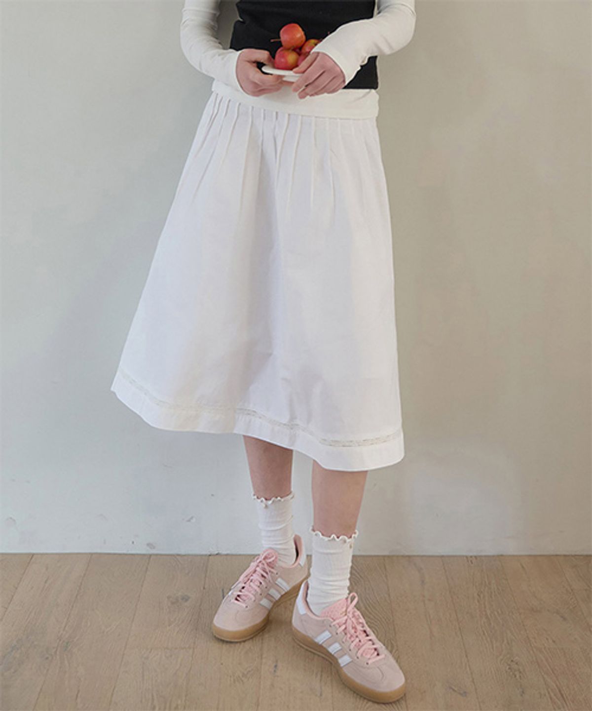 디애니(THE ANY) Riss Pintuck Skirt