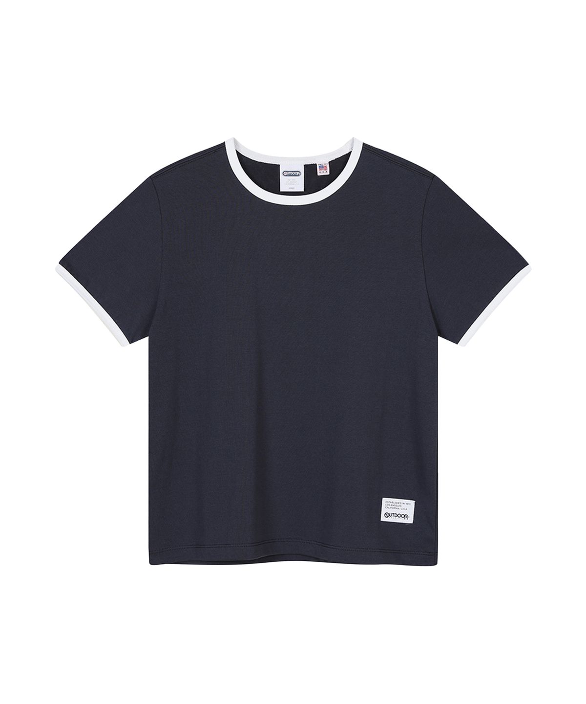 아웃도어 프로덕츠(OUTDOOR PRODUCTS) W RINGER T-SHIRTS (NAVY)