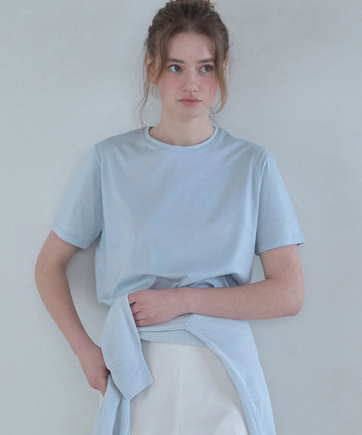 디애니(THE ANY) Pure Cotton Silket T-Shirt