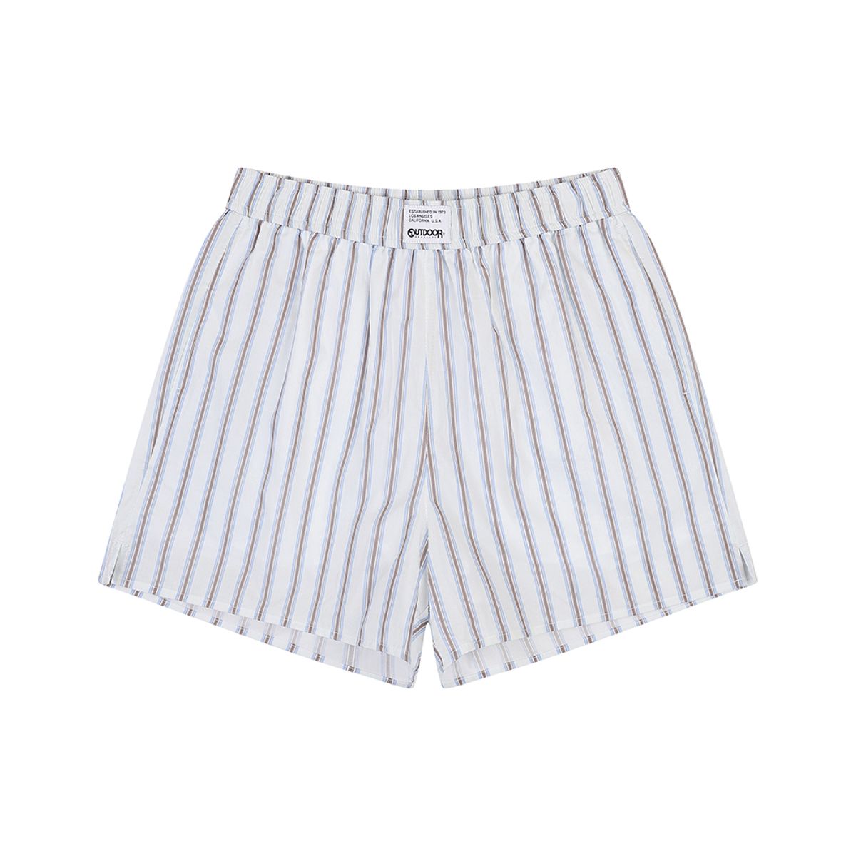 아웃도어 프로덕츠(OUTDOOR PRODUCTS) W STRIPE VACANCE SHORTS (BROWN)