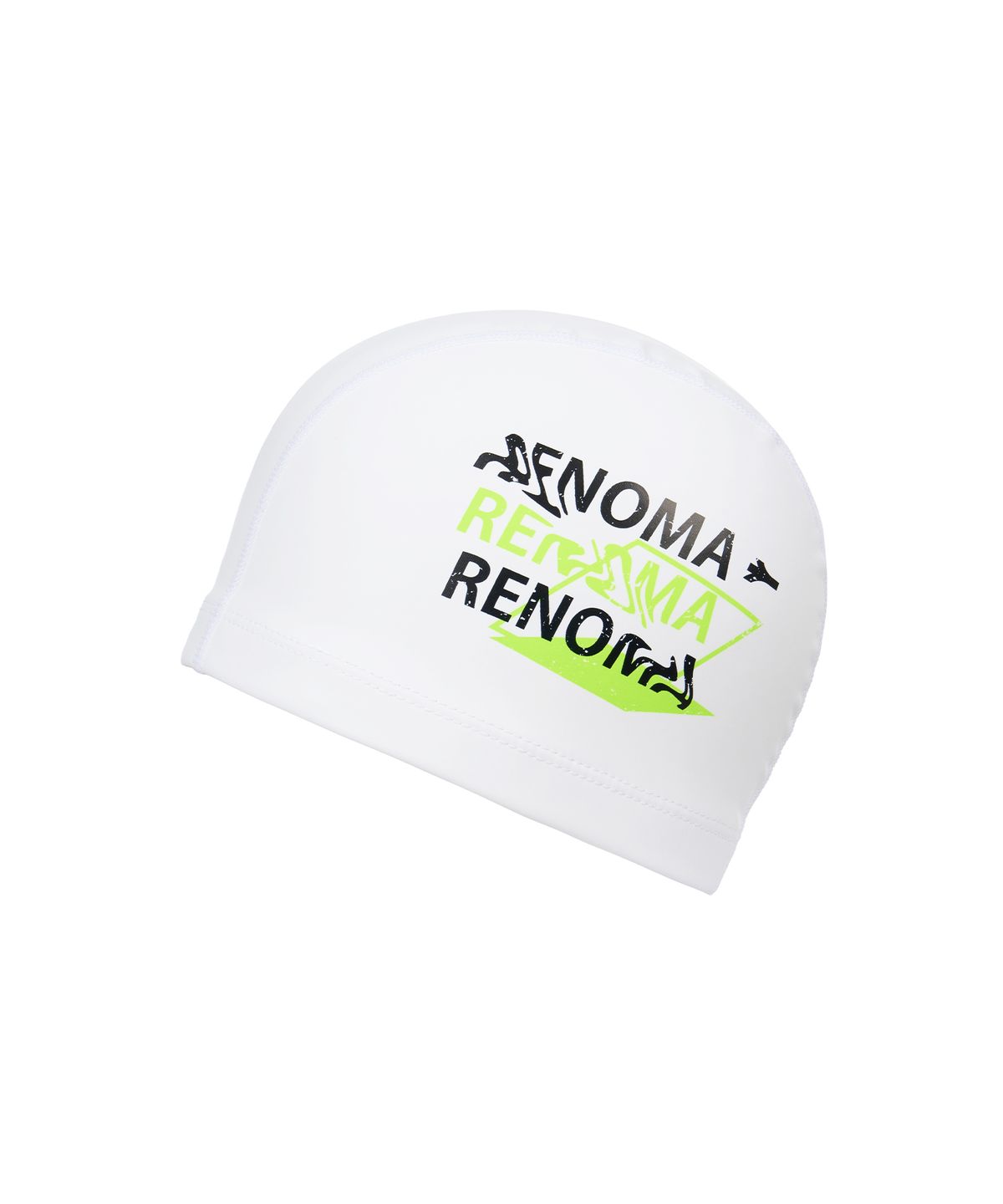 레노마수영복(RENOMASWIM) 용품 성인 웨이브 텍스트 PU 수모 화이트 RO-RC2F003-WH