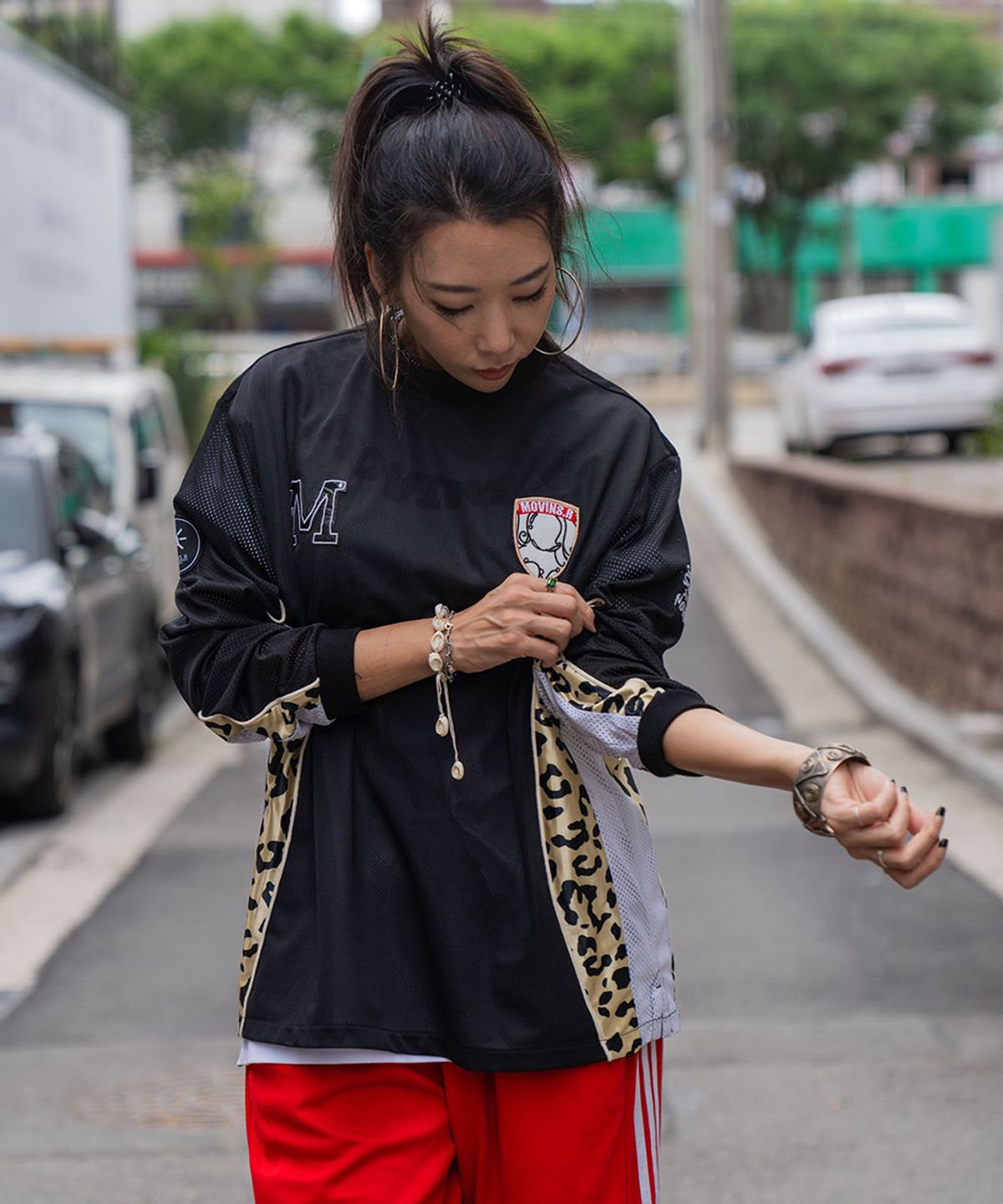 모빈스알(MOVINS.R) BEAST MESH TOP GOLD