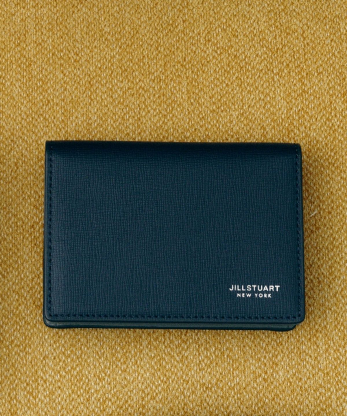 질스튜어트 맨 액세서리(JILLSTUART MEN ACC) [박스포장][LINDBERG] 블랙 로고 소가죽 카드 지갑 JUWA6F220BK