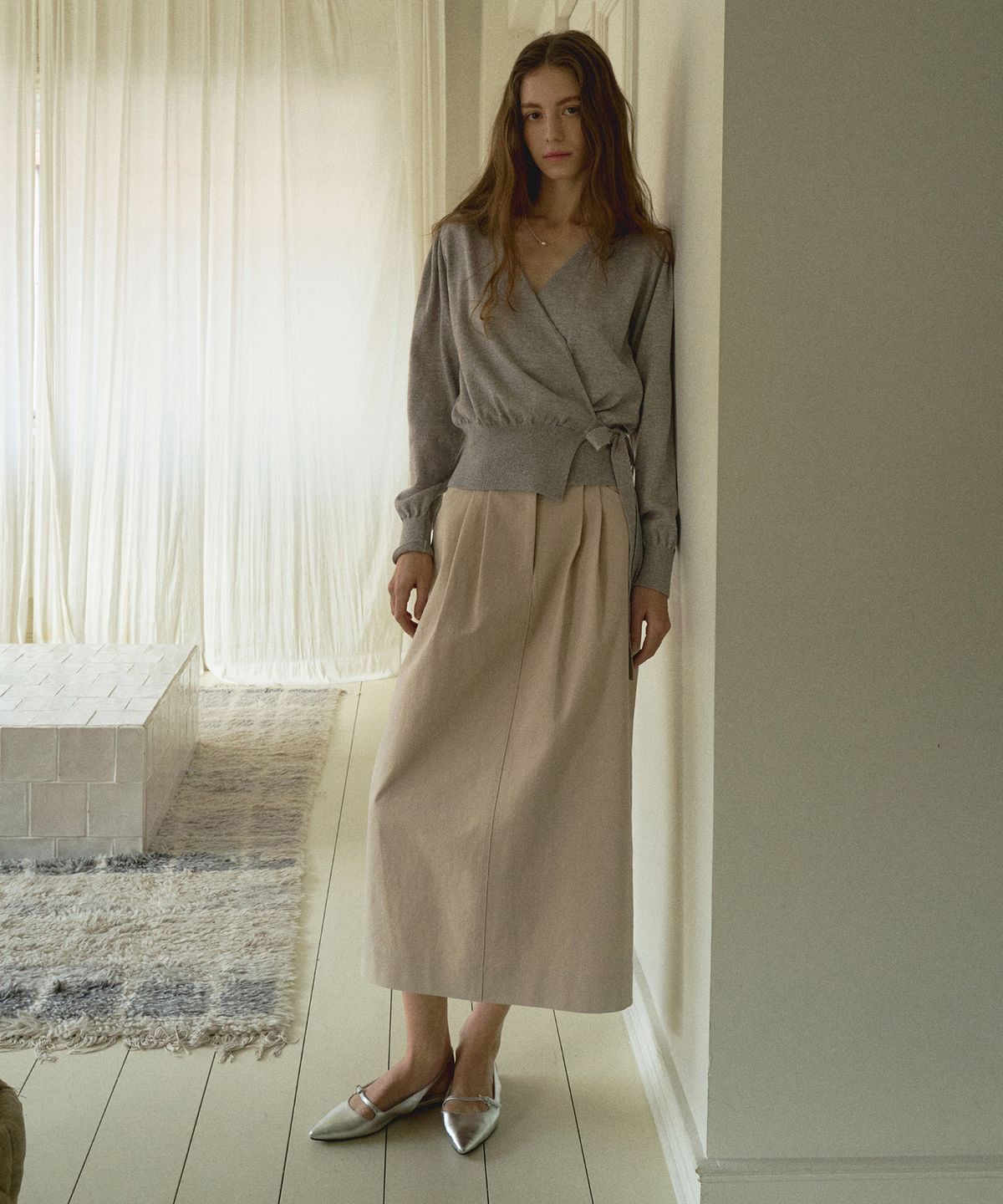 오떼뜨(OCTETTE) MIA STRETCH VOLUME MAX SKIRTS_2COLOR