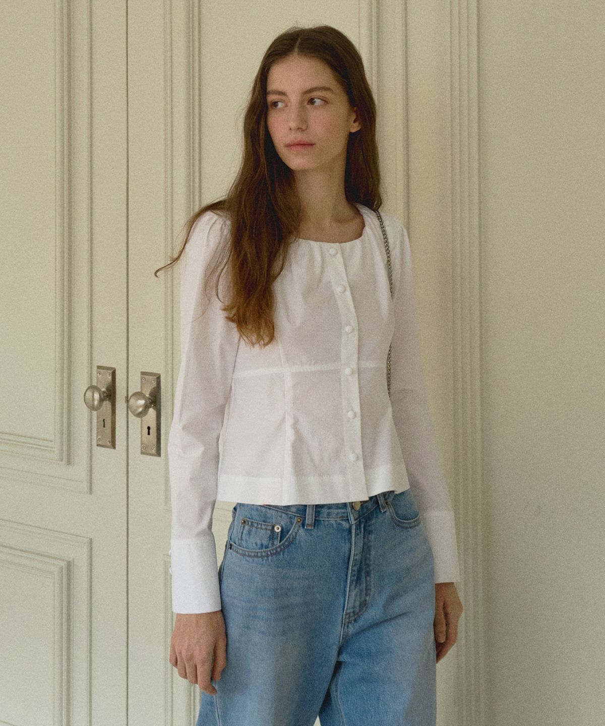 오떼뜨(OCTETTE) IRENE COTTON BLOUSE_WHITE