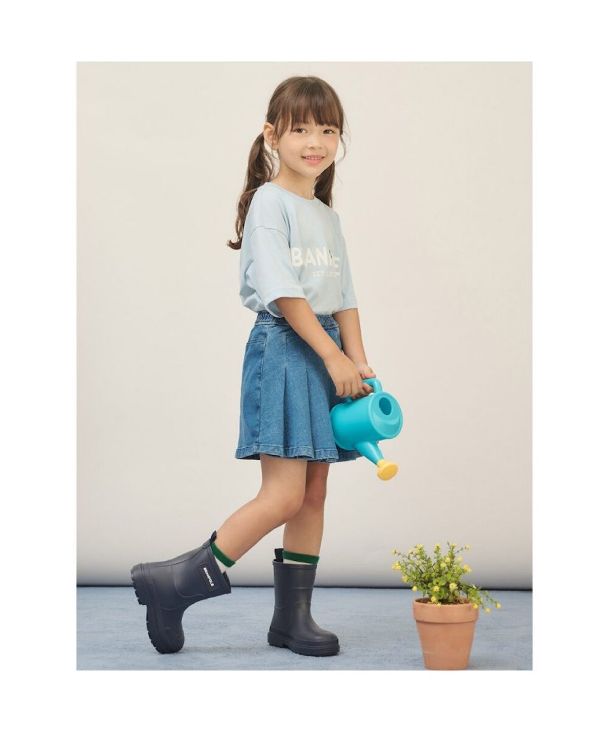 빈폴 키즈(BEANPOLE KIDS) 그래픽 반소매 티셔츠  스카이 블루 (BI5742U01Q) (BI5742U01Q) (BI5742U01Q)