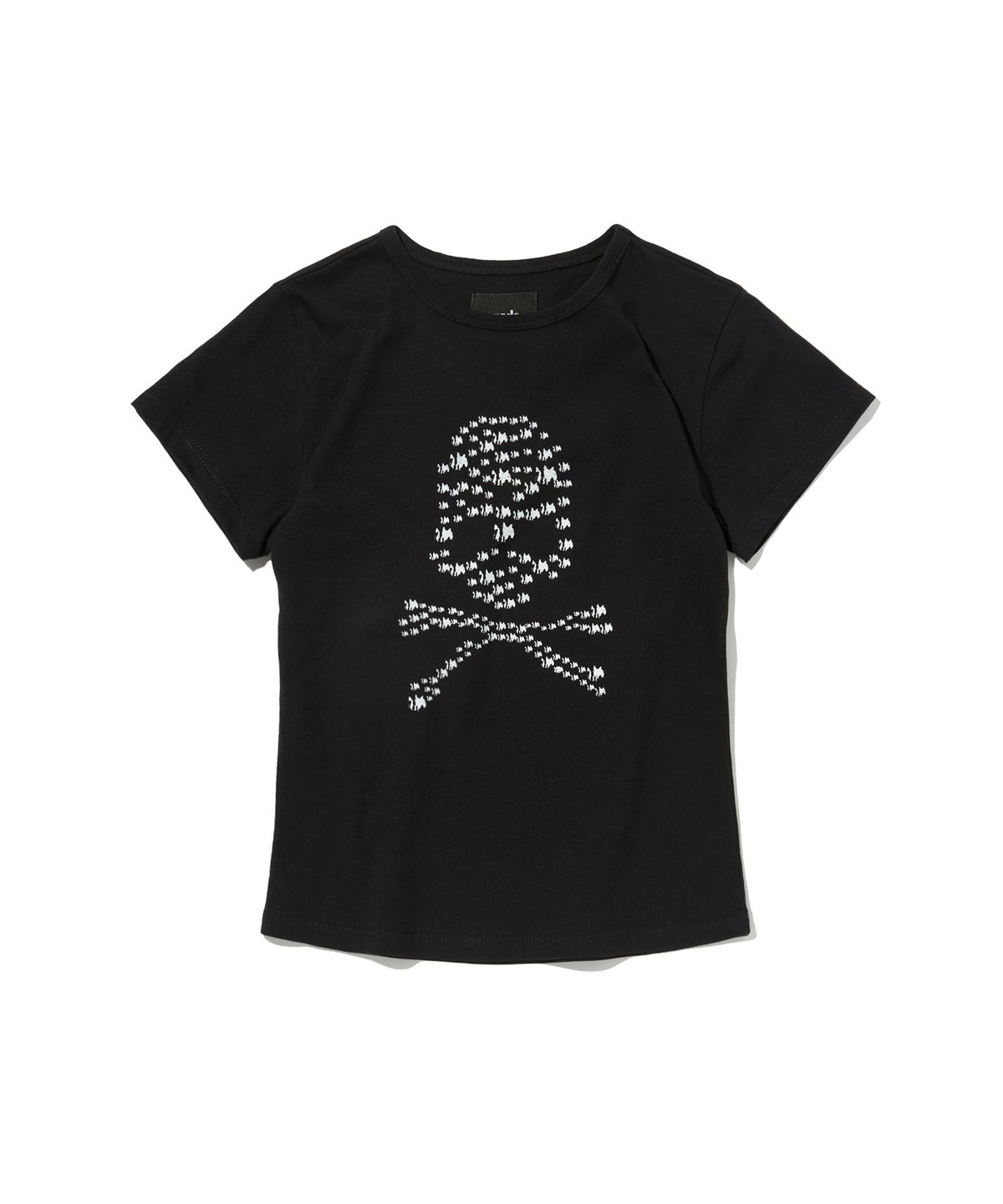 스웨이드(SUADE) ALBINO SKULL CROP TEE [BLACK]