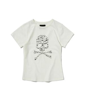 ALBINO SKULL CROP TEE [OFF WHITE]