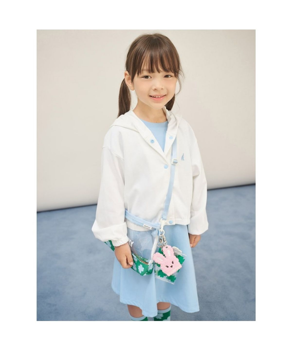 빈폴 키즈(BEANPOLE KIDS) 투명 럭키 미니 크로스백  그린 (BI57D2U02M) (BI57D2U02M) (BI57D2U02M)