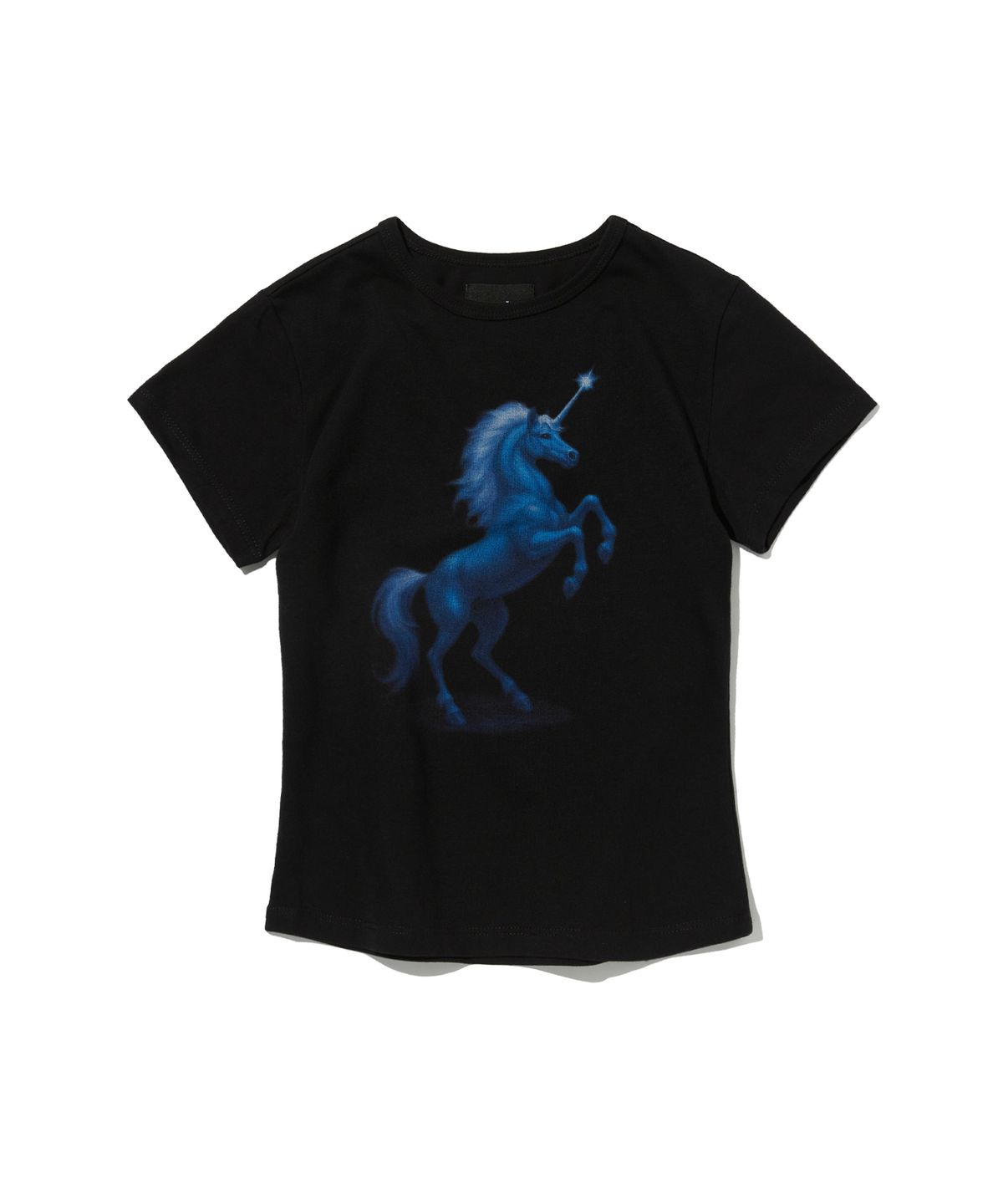 스웨이드(SUADE) UNICORN CROP TEE [BLACK]