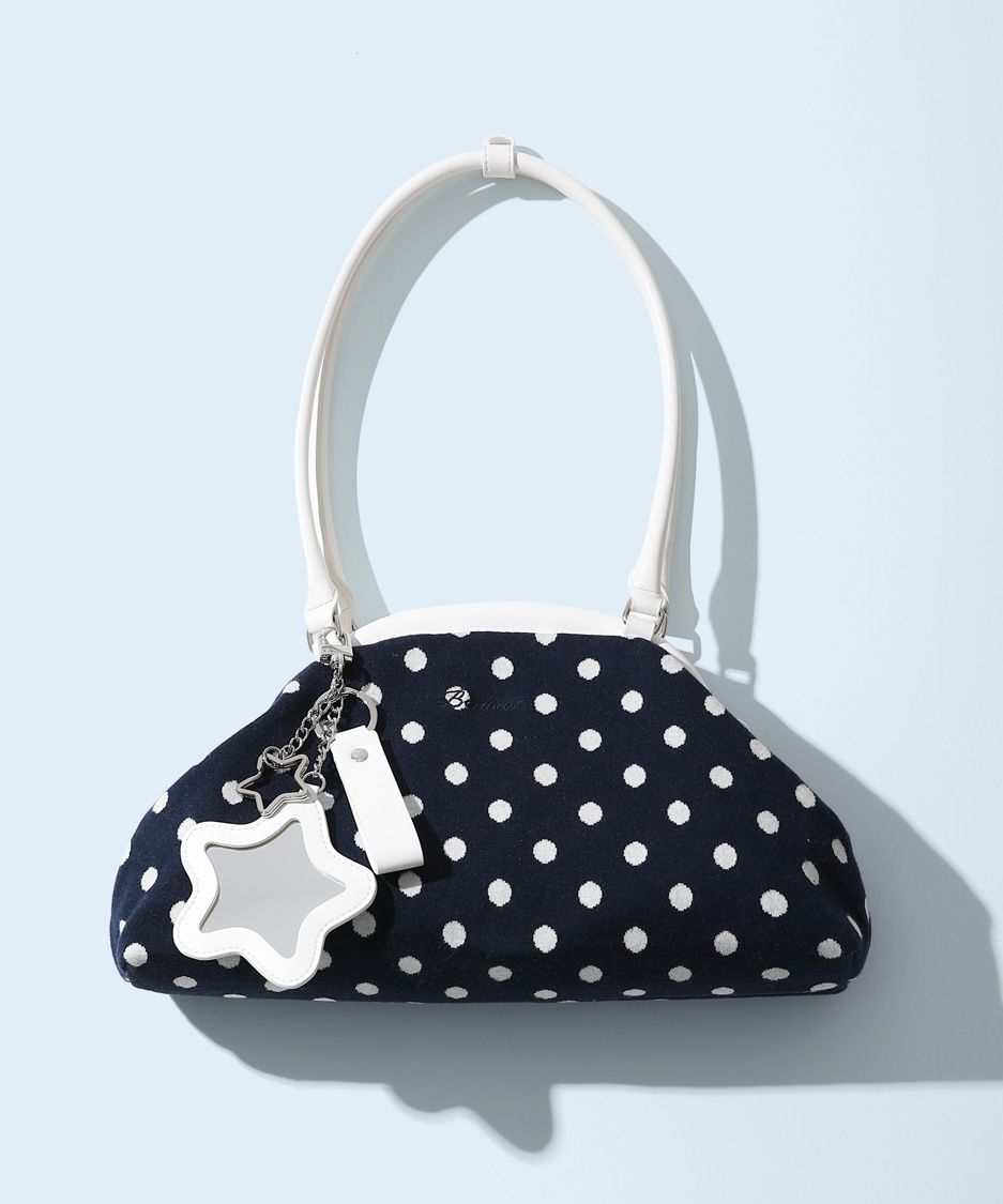 BADBLUE Dot Cozy Dumpling Bag ショルダーバッグ MUSINSA | BADBLUE Dot Cozy Dumpling Bag Gray