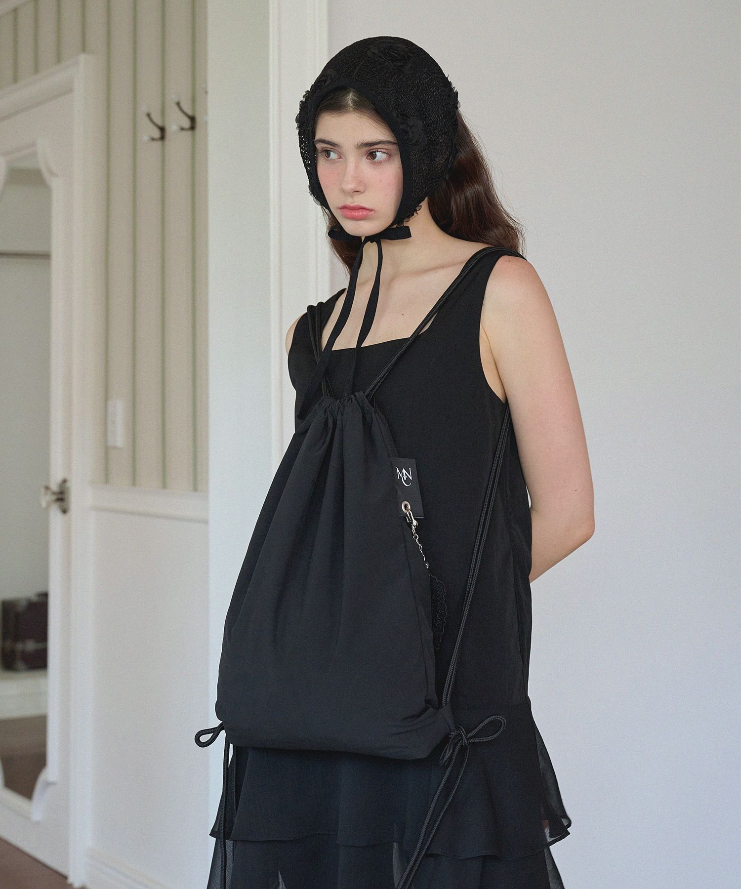 MICANE Vesper String Backpack ナップサック　韓国 MUSINSA公式 | MICANE Vesper String Backpack