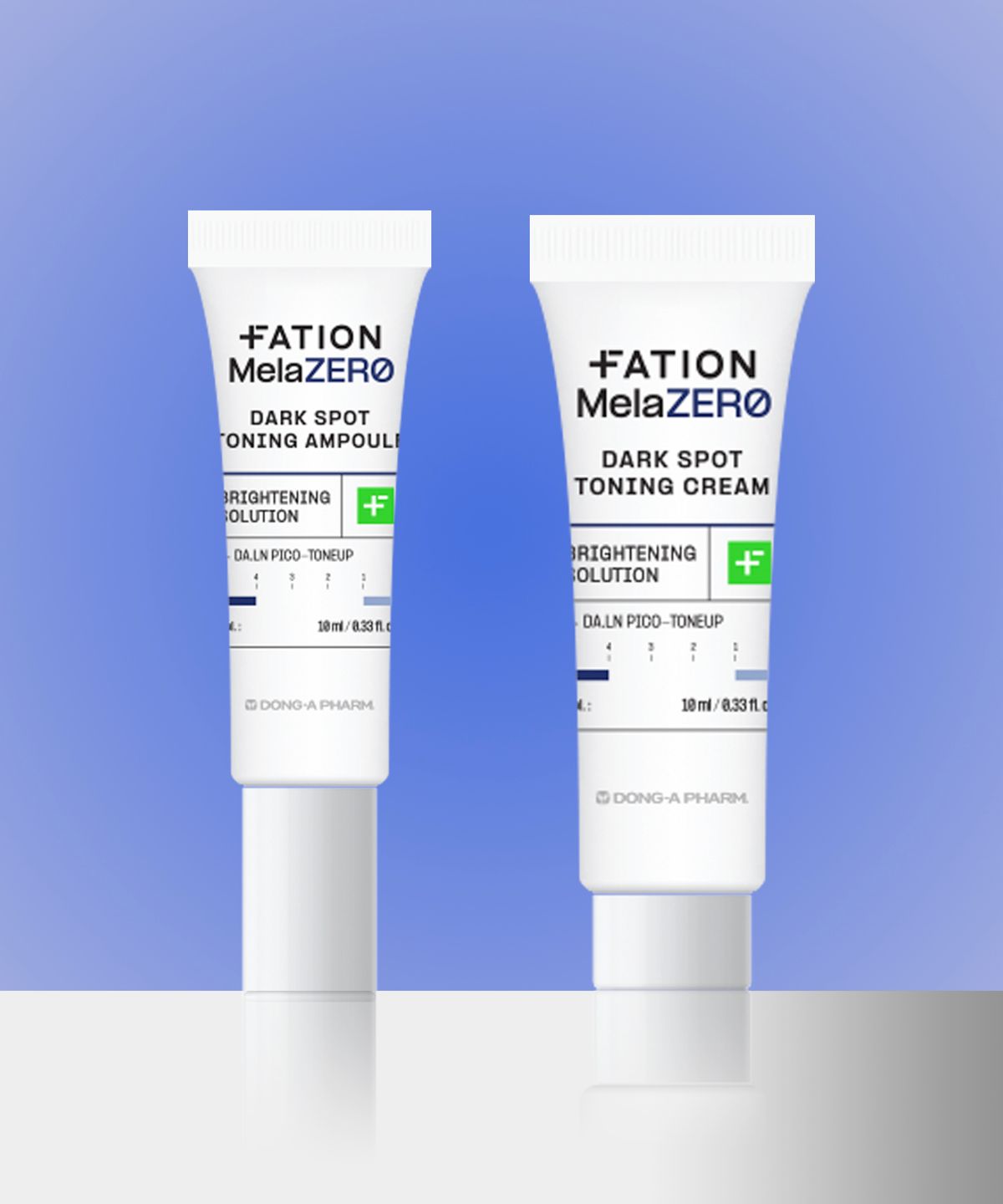 파티온(FATION) 멜라제로 기미잡티 토닝 2종 키트(앰플 10ml+크림 10ml)