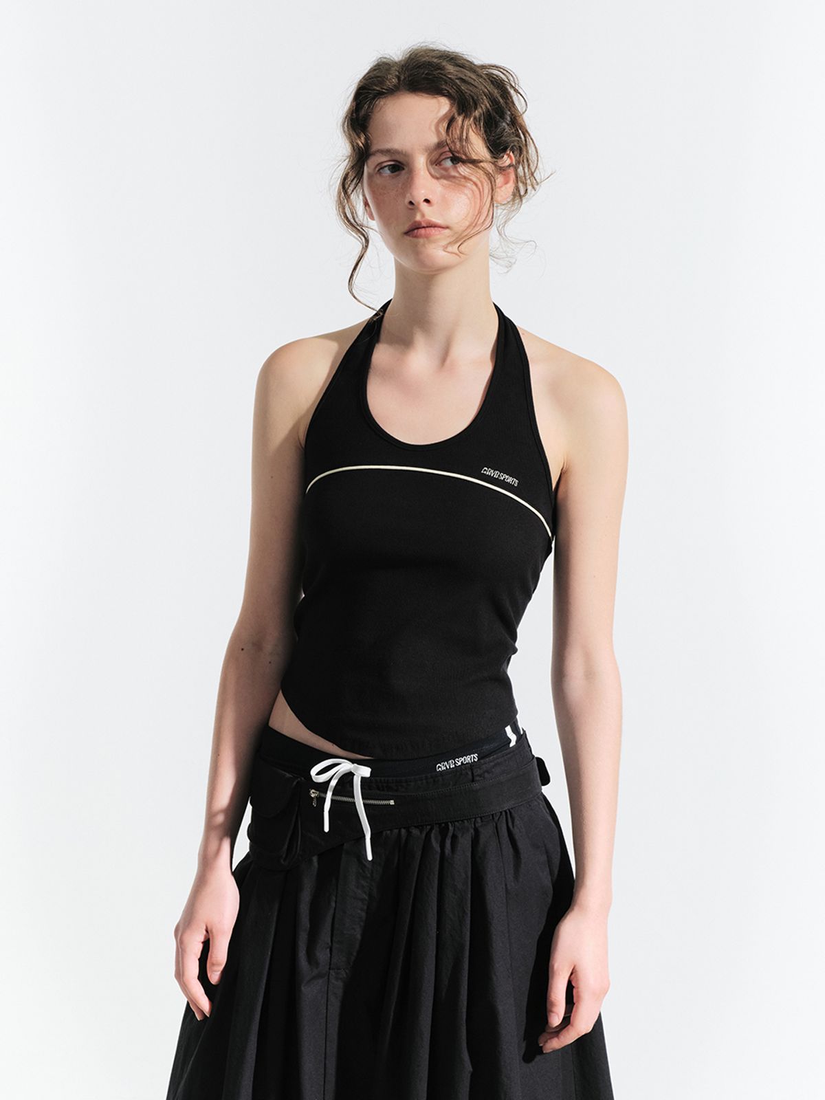 그로브(GROVE) RYAN HALTER TOP (BLACK)