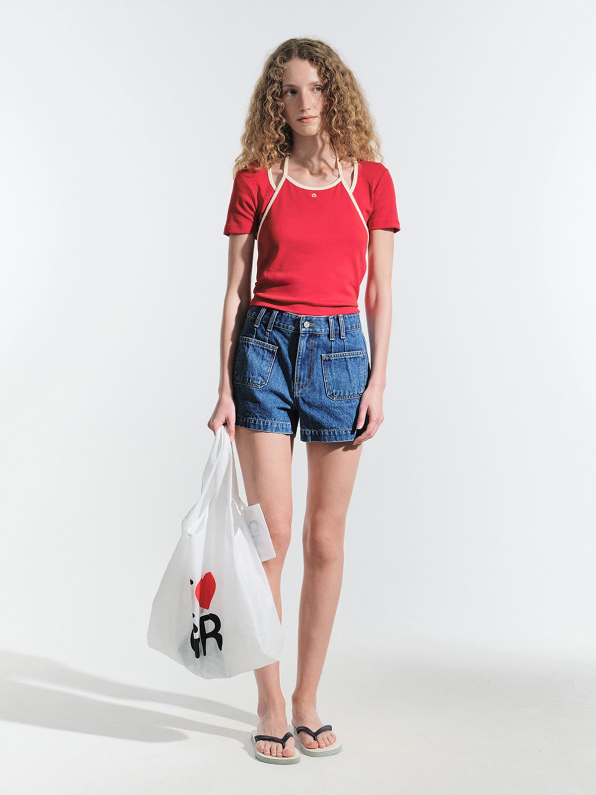 그로브(GROVE) IVY HALTER TOP (RED)