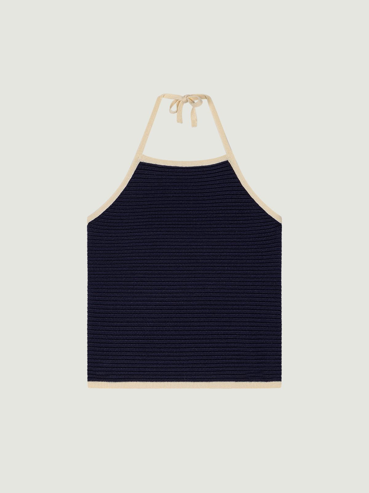 그로브(GROVE) AIRY HALTERNECK TOP (NAVY)