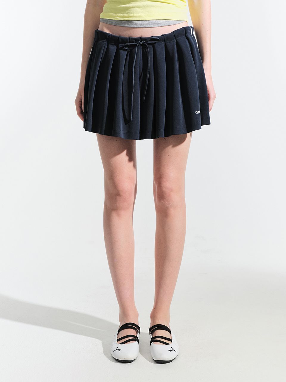 ★2024FW新作★GROVE★GRVR PLEATS SKIRT GRVR PLEATS SKIRT [2COLOR] - GROVE