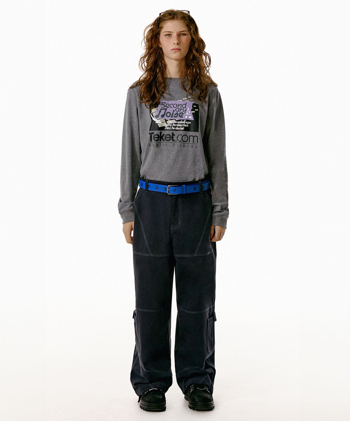 테켓(TEKET) Gear Stitch Pants Dusty Blue