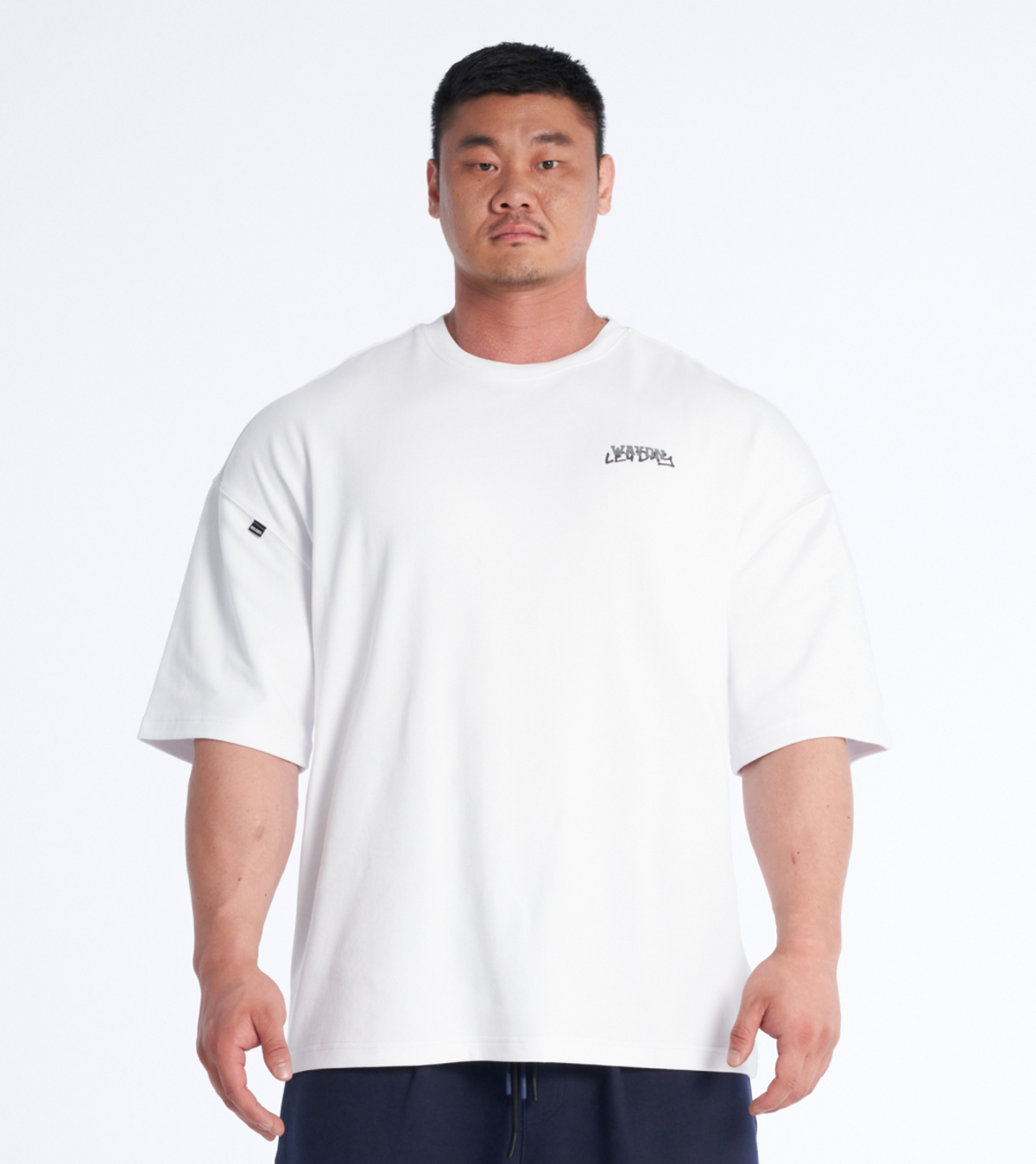 웨이든(WAYDN) 스킵 레그 데이 숏 슬리브 화이트
