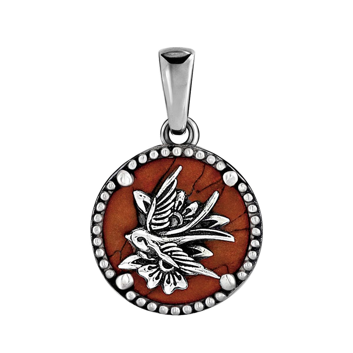 어나니머스아티즌(ANONYMOUS ARTISAN) Oldschool Frame Symbol Pendant -  swallow