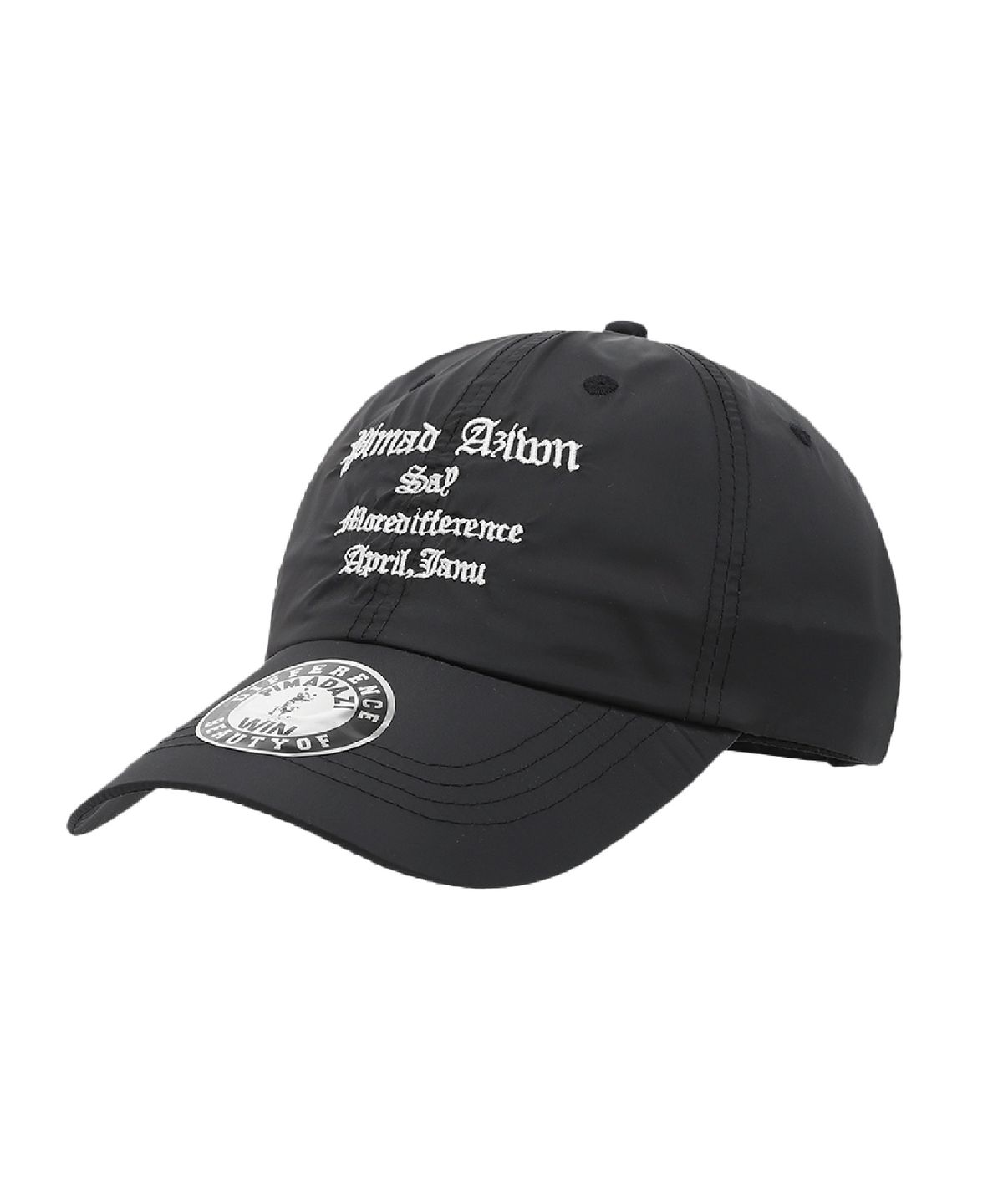피마다지윈(PIMADAZIWIN) Nylon Logo Ballcap_[Black]