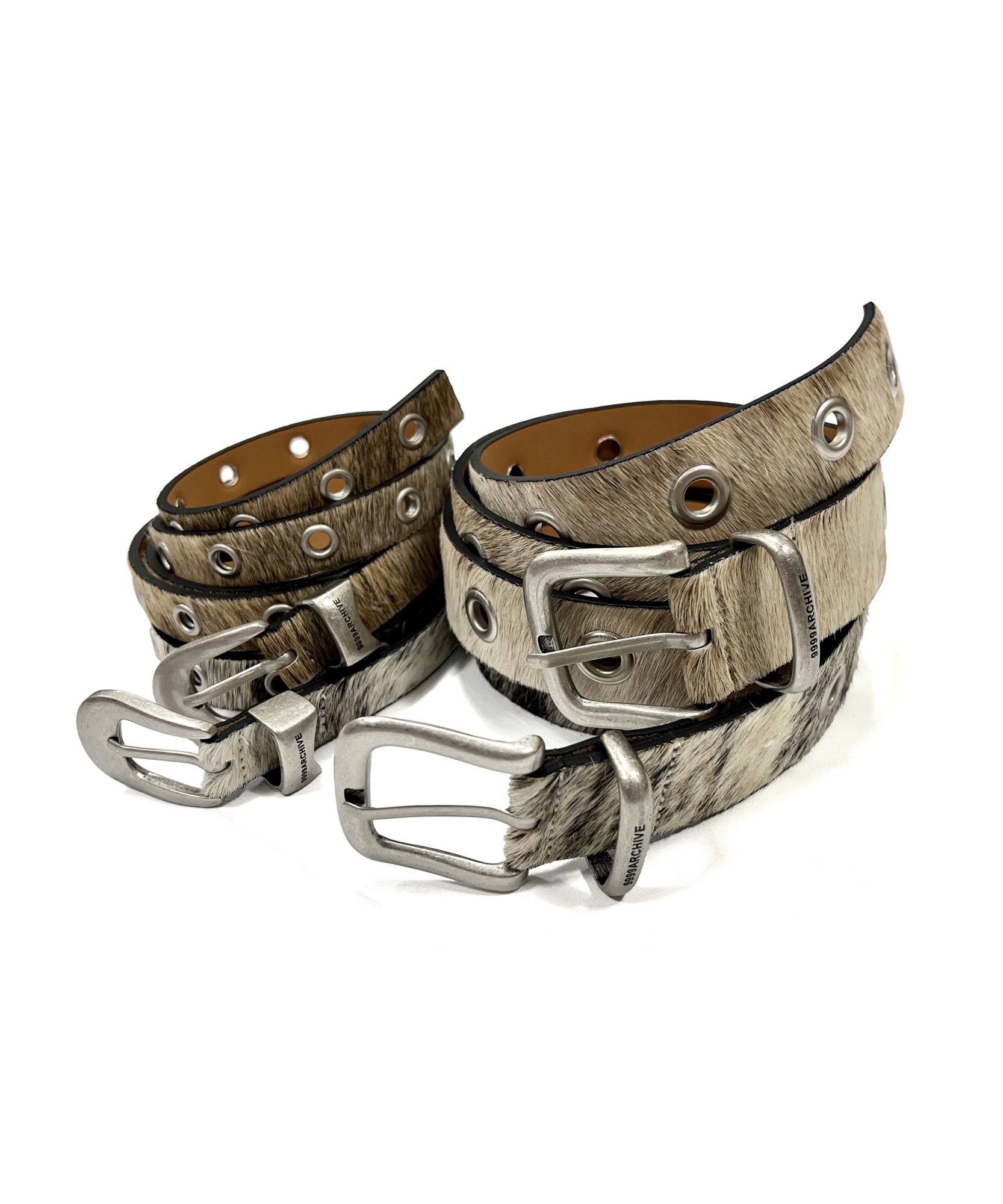 MUSINSA | 9999ARCHIVE Real Cowhide Eyelet Belt