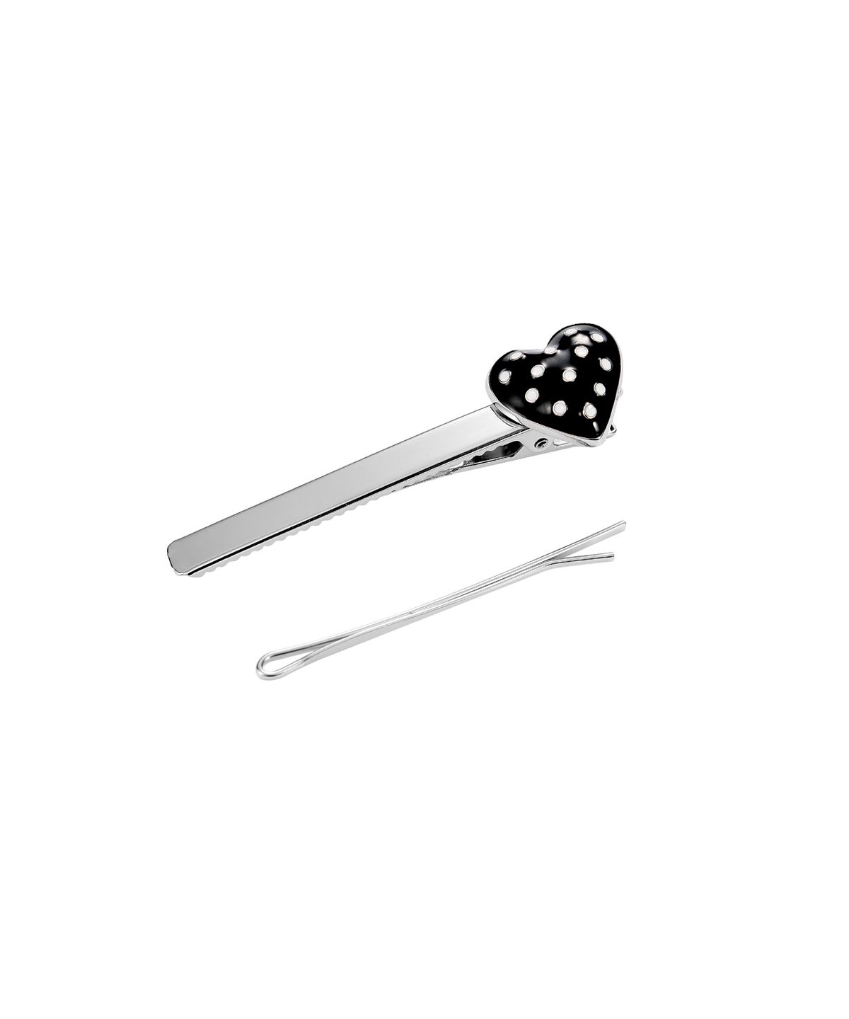엔프프(NFF) dot heart hairpin-black