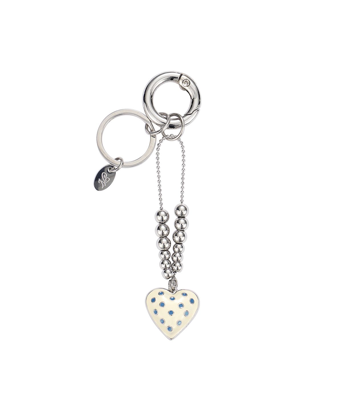 엔프프(NFF) dot heart keyring-ivory