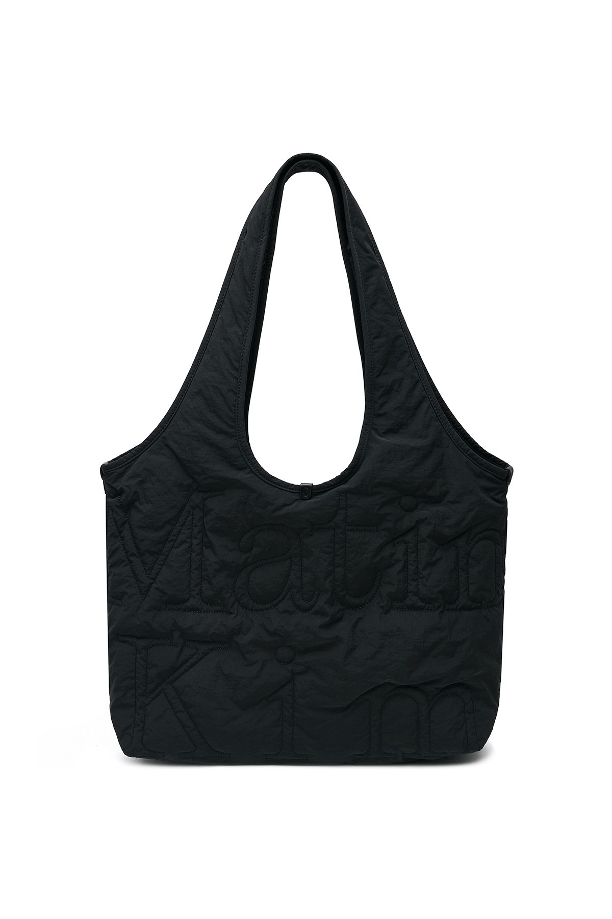 MUSINSA公式 | MATIN KIM MATIN LOGO QUILTING ECOBAG IN BLACK