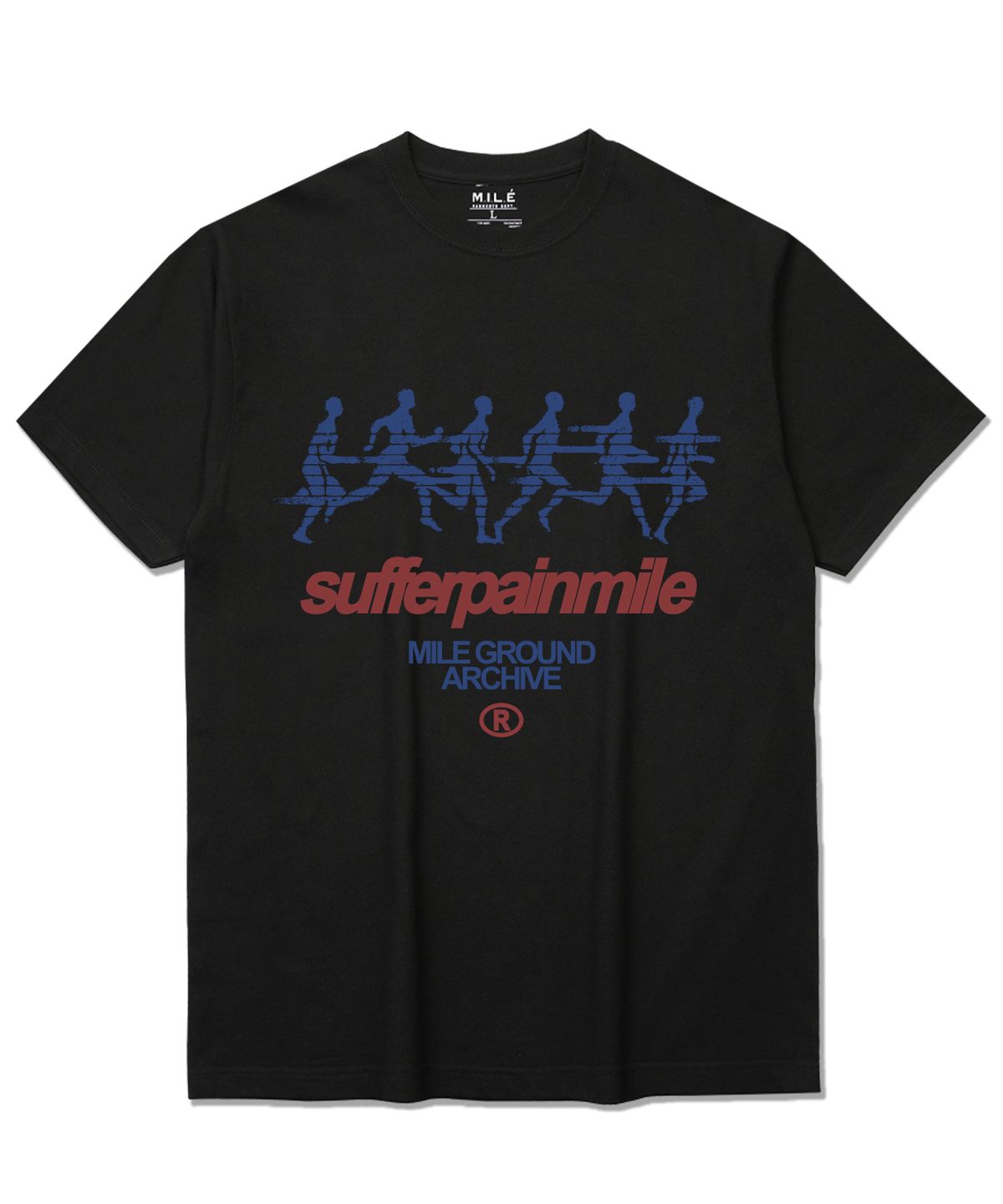 더마일(THEMILE) SUFFERPAIN MILE CREW [BLACK]