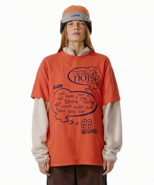 Overthinking Sounds Tee Orange
