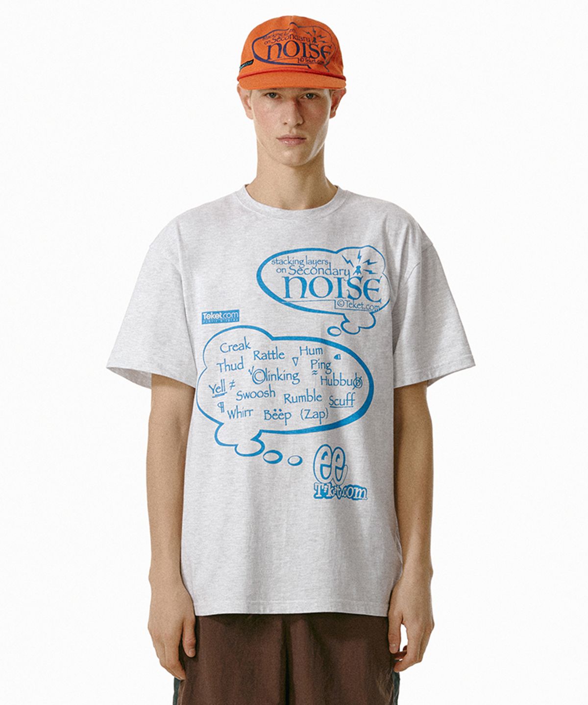 테켓(TEKET) Overthinking Sounds Tee Melange Gray