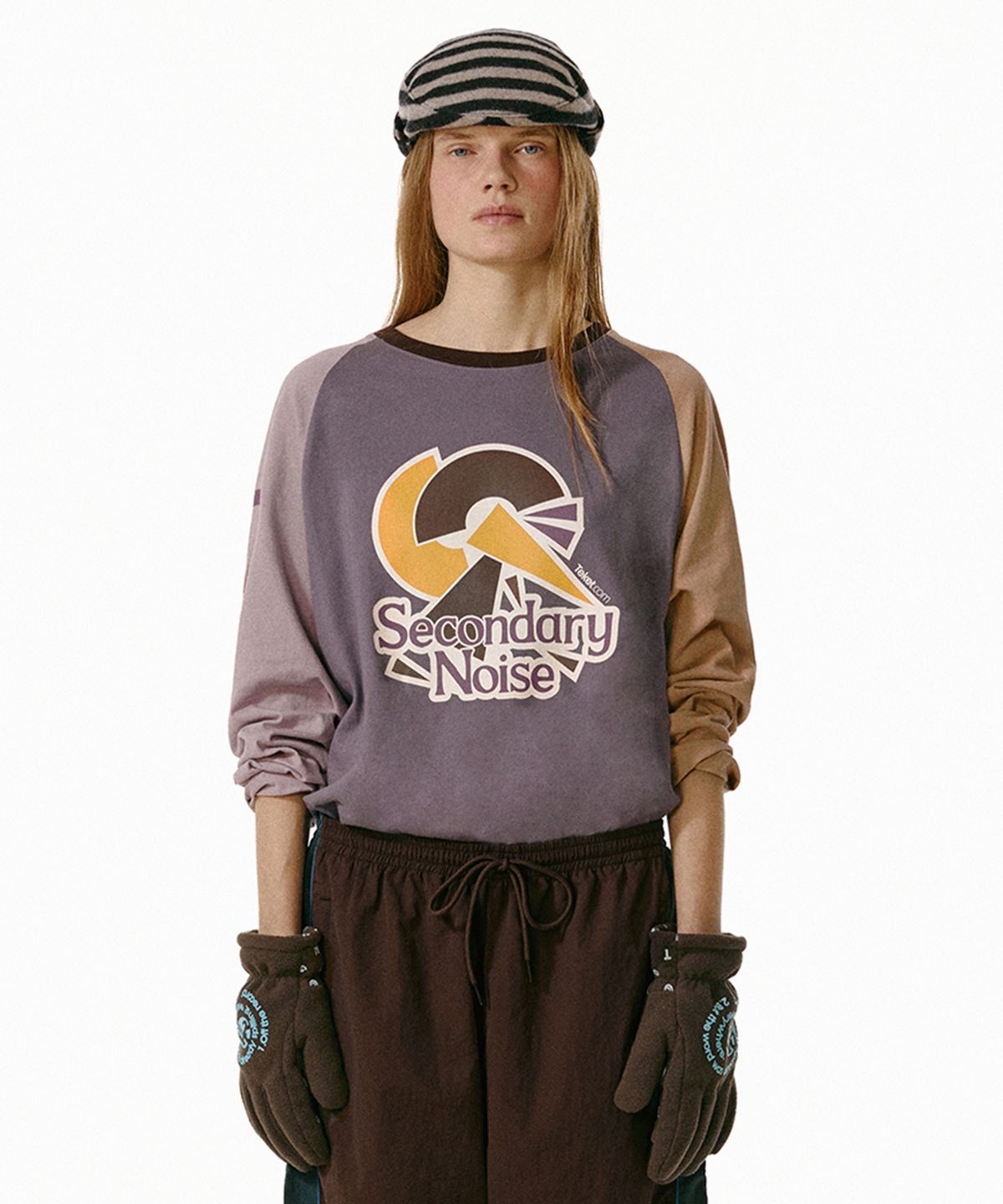 테켓(TEKET) Stumble Noise Block L/S Tee Purple