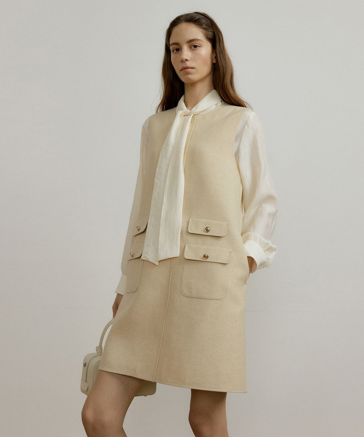 오떼뜨(OCTETTE) BUTTON UP CLASSIC OPS_2COLOR