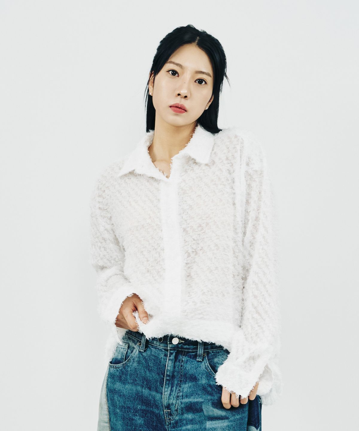 페노메논시퍼(PHENOMENON SEEPER) TASSEL FLY SHIRT_WT