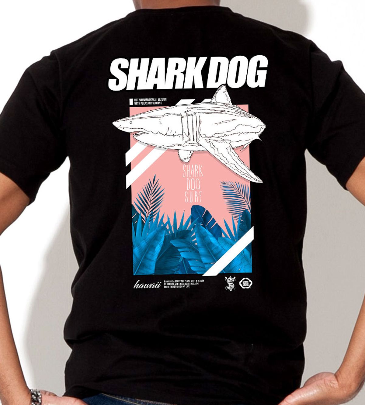 돌돌(DOLDOL) SHARK-DOG_tshirts-189 샤크독 서핑 하와이 그래픽 티셔츠 반팔티