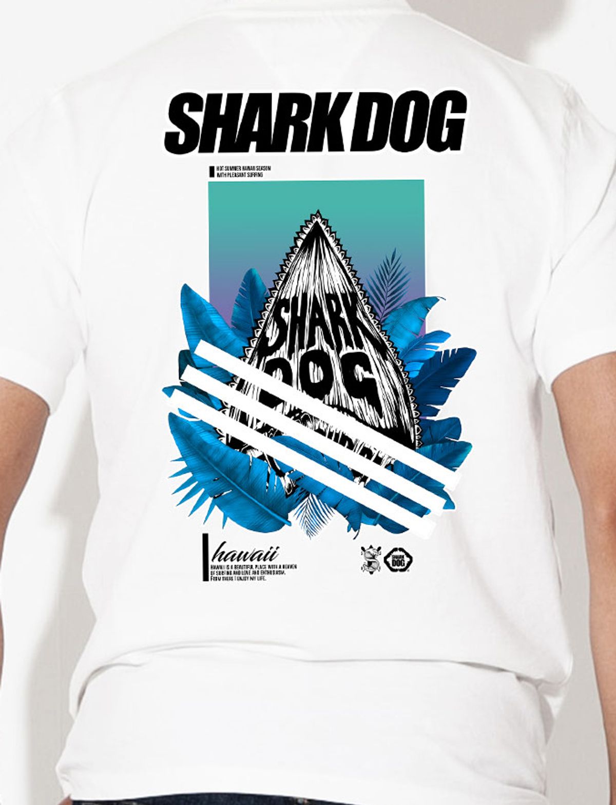 돌돌(DOLDOL) SHARK-DOG_tshirts-191 샤크독 서핑 하와이 그래픽 티셔츠 반팔티