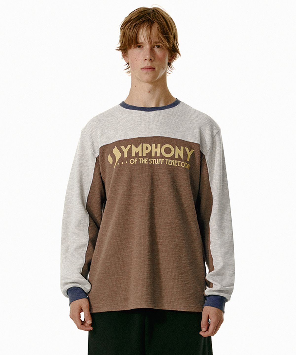 테켓(TEKET) Symphony Jersey L/S Tee Brown
