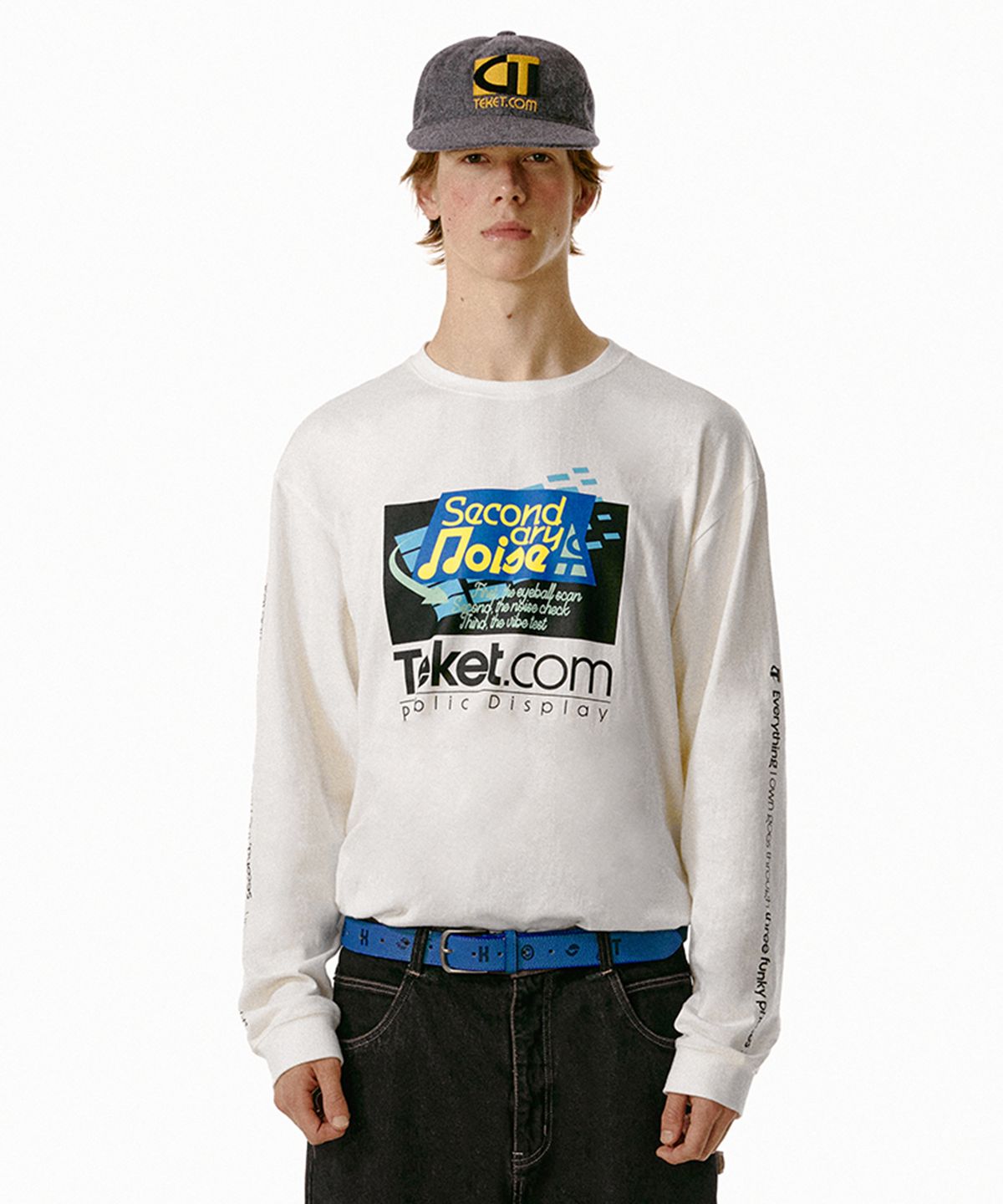 테켓(TEKET) Secondary Noise L/S Tee White