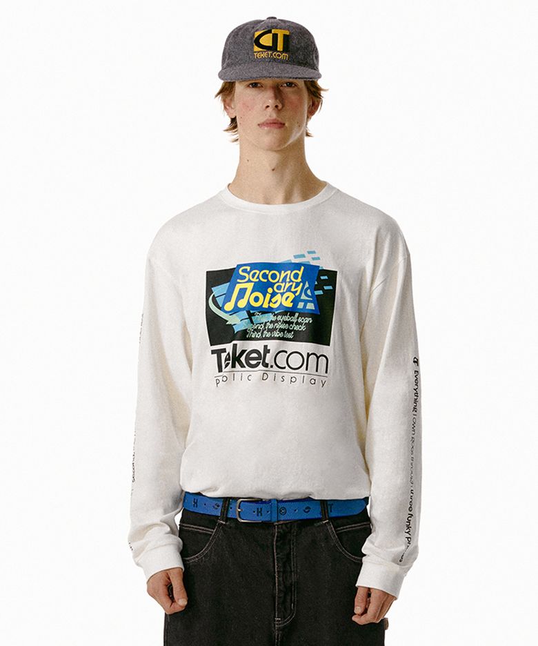 Secondary Noise L/S Tee White