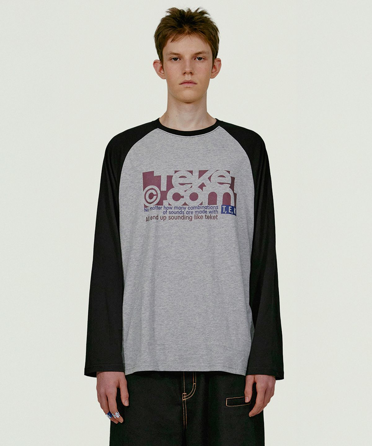 테켓(TEKET) Folder L/S Tee Melange Gray