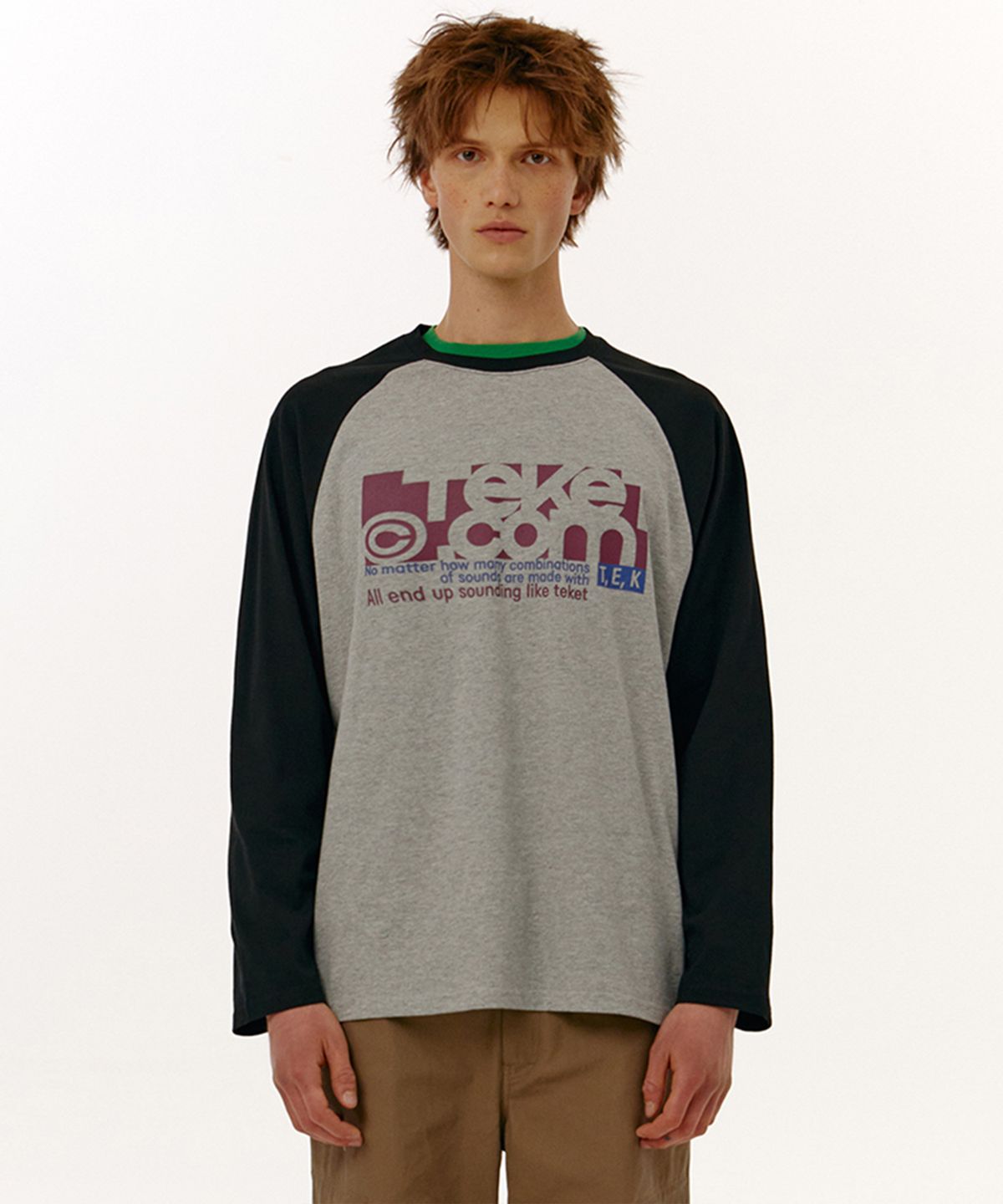 테켓(TEKET) Folder L/S Tee Melange Gray