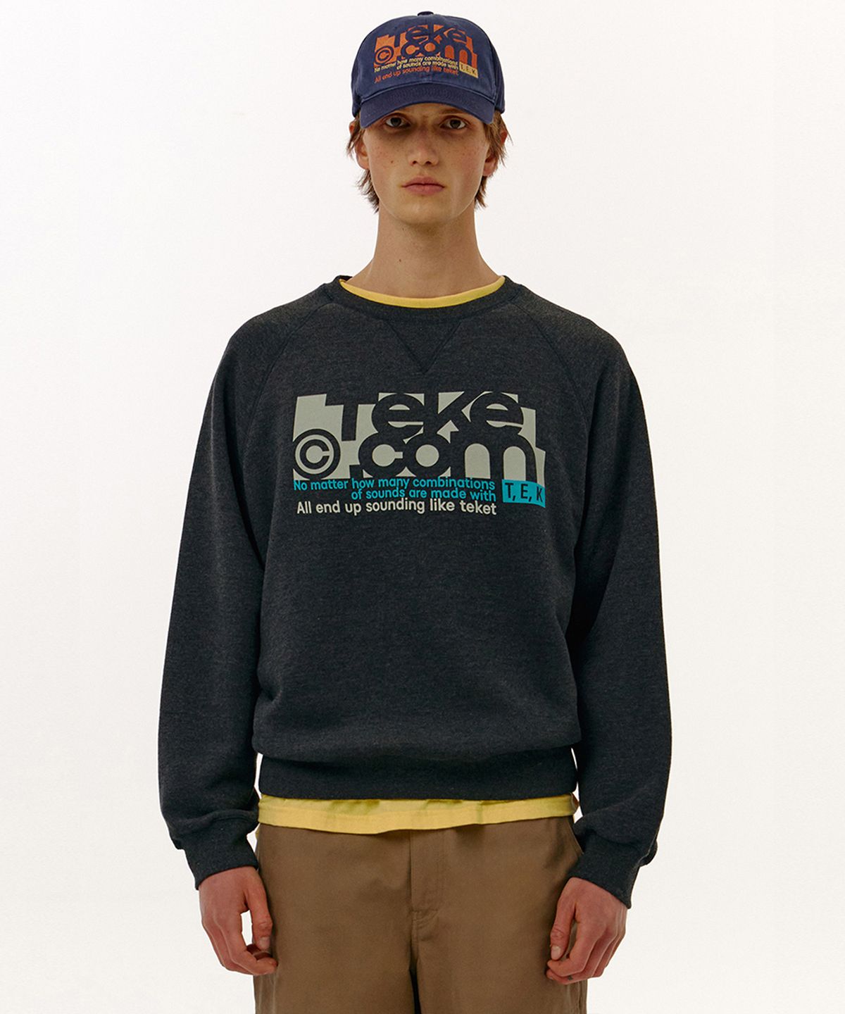 테켓(TEKET) Folder Sweatshirt Charcoal
